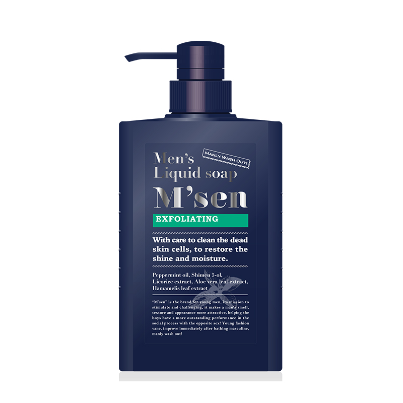 日本原装进口迈森水养柔肤男士沐浴露500ml