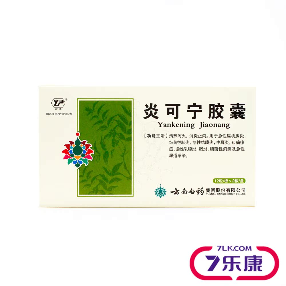 云丰 炎可宁胶囊 0.3g*24粒/盒