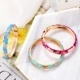 Vòng đeo tay cloisonne Bắc Kinh vòng hoa nhỏ hoa mẫu đơn Thời trang Vòng tay trang sức Bắc Kinh Quà tặng đặc trưng ở nước ngoài