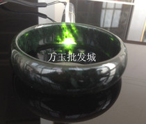 Spot ink jade jade bracelet A goods Shaanxi Lantian jade dark green natural jade bracelet new new product authentic