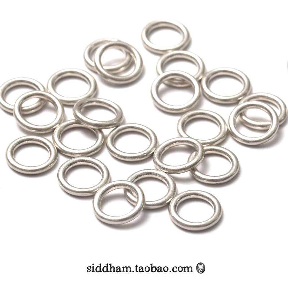 Xitan ~ S925 silver ring closed silver ring connecting ring Jewelry pendant necklace bracelet accessories accessories
