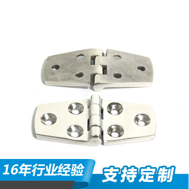Stainless steel hinges 4mm thickened 38 * 76 Six holes hinge 316 stainless steel heavy hinge door loose leaf manufacturer