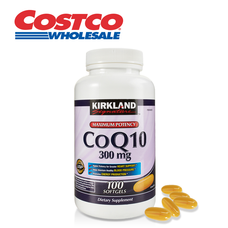 Kirkland Signature科克兰 辅酵素Q10軟膠囊300mg*100粒 Costco