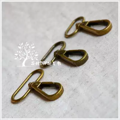 (Forest wholesale) Daily single inner diameter 20 25 32MM bronze dog buckle baby bag buckle 50 bag]