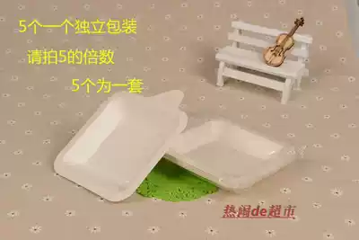 Disposable birthday cake tray cake dinner plate cake tray cake tableware individually packed full