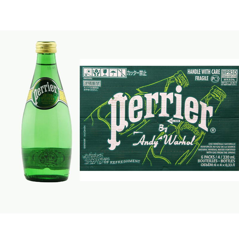 【天猫超市】法国进口 Perrier/巴黎水 原味矿泉水 330ml *24/箱