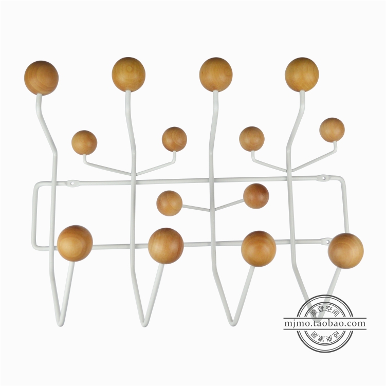 Nordic Minimalist Fashion Solid Wood Hung Hanger Candy Hook Original Wood Color Ims Creative Net Red Cloakhat Rack Hardware