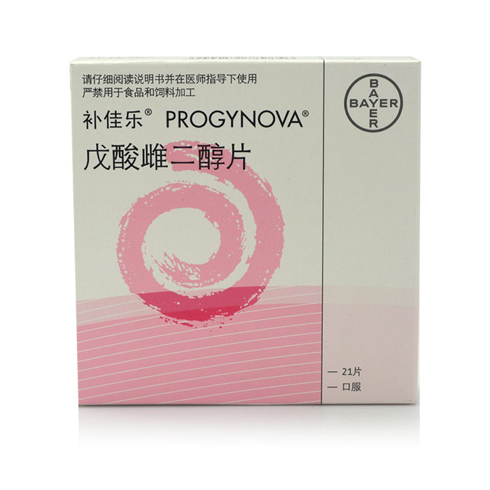 Bayer/拜耳 补佳乐 戊酸雌二醇片 1mg*21片/盒