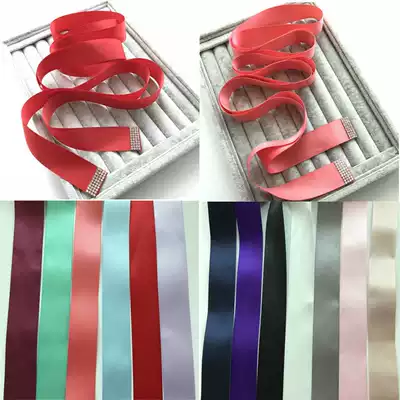 Sweet multi-color silk belt with wedding dress bow waist belted ribbon waist rope bride waist decoration