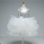 Váy bé gái công chúa sequin 2018 hè mới cho bé váy sinh nhật thắt nút đám cưới trẻ lớn váy dài tay bé gái