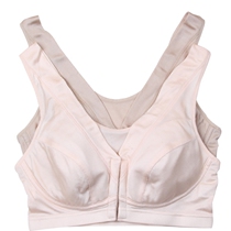 Mulberry silk vest bra no steel ring skin tone Silk front buckle bra wide shoulder strap full Cup nursing bra