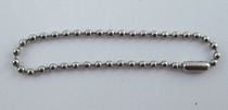 Stainless steel bead chain dog card assorted with diameter 2 4mm 14cm stainless steel 304 material