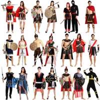 ngày halloween Halloween chiến binh La Mã cổ đại trang phục Hy Lạp Caesar trưởng thành nam nữ cosplay hiệu suất chiến binh Sparta trang phục pyjama haloween