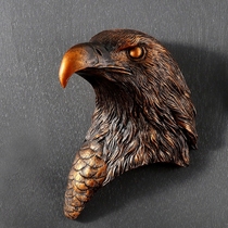 Creative eagle head wall decoration pendant European animal head style wall hanging home living room wall three-dimensional decoration retro