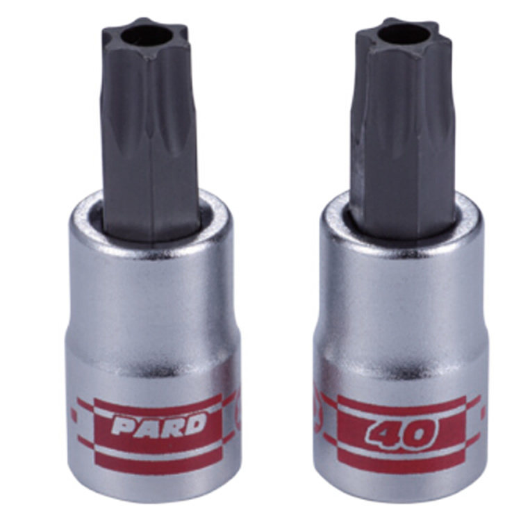 U.S. PARD imports 1 4-star screwdriver sleeve T8-T40 with hole flower type plum blossom batch head S2