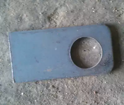 Wrought iron accessories Straight plate three-dimensional fixing piece Wrought iron connecting piece Wrought iron fence and window accessories 40*20mm