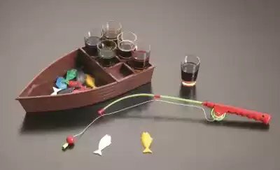 Bar game table fishing wine glass Game Bar KTV drinking wine set kitten fishing game