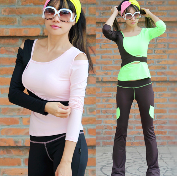 New special sports JennyQ fitness fitness yoga dance belly dance long sleeve spring autumn winter clothing