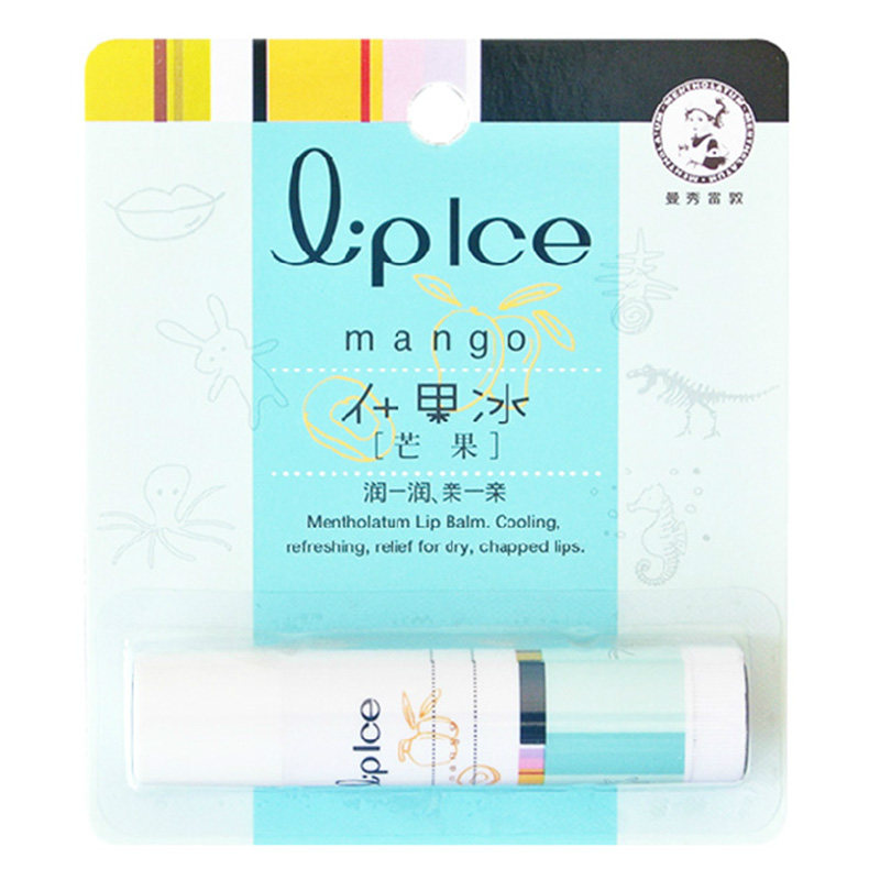 曼秀雷敦什果冰润唇膏 芒果 保湿滋润裸无色透明 男女士天然护唇