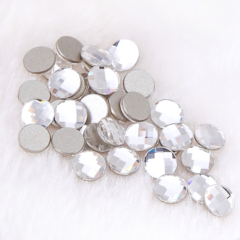 圆形网格水钻美甲店常用钻指甲手机钻规格:6mm10颗装