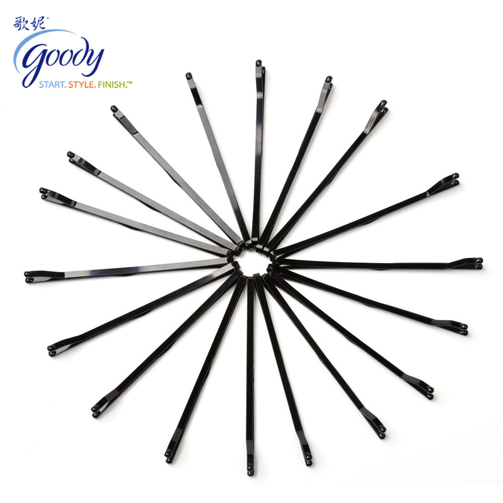 新款进口美国Goody歌妮发夹 加长发卡 长款一字夹 卡子 18根黑色
