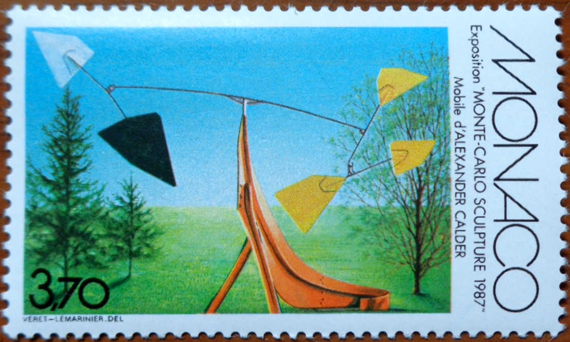 Monaco 1987 Calder Sculpture Works Stamps 1 New catalogue price $1 6