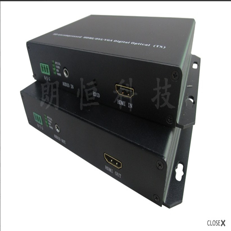HD digital full compression optical transceiver Langheng FVO-3HAS HDMI audio RS232 fiber transmission 20KM