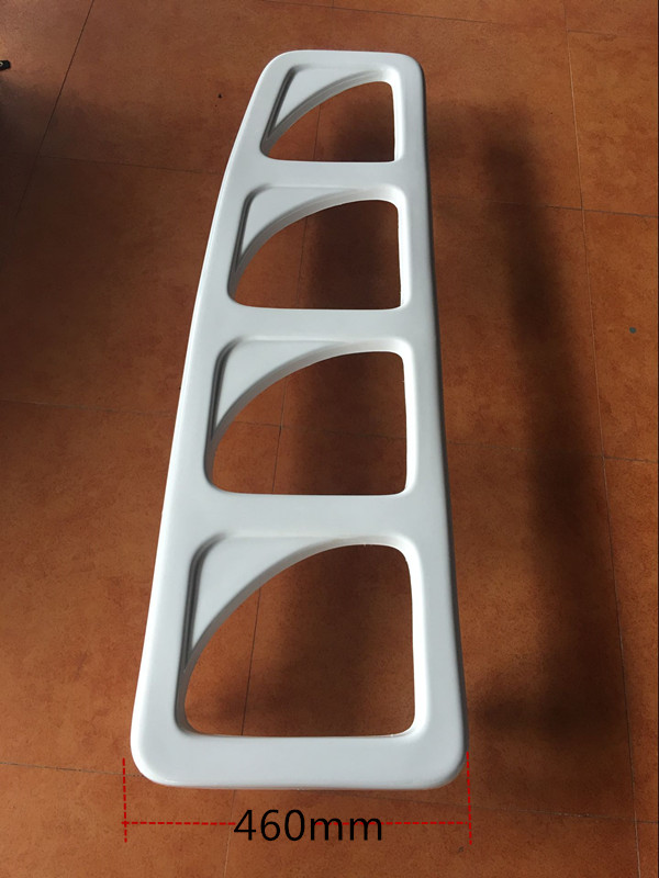 High-top caravan tail ladder rear climbing ladder glass fiber ladder free of paint