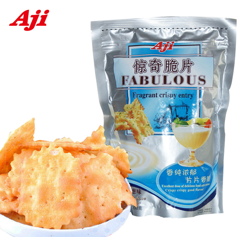 【天猫超市】Aji惊奇饼干惊奇脆片优格洋葱味200g克(国产新包装)$