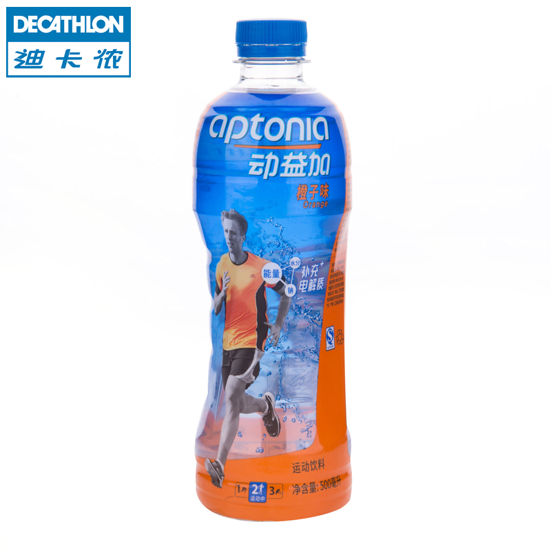 迪卡侬 动益加 电解质运动饮料功能饮料橙子味 500ml*1瓶 APTONIA