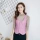 Áo sơ mi mùa thu và mùa đông mới của phụ nữ mỏng vest ngắn vest vest nữ dưới cotton vest ấm cotton lót thủy triều