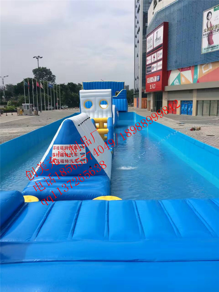 Large bracket pool inflatable mobile water park water slide punch break-up swimming pool pool