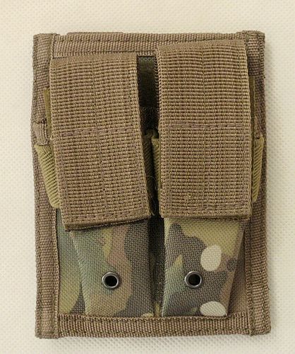 Molle mount system double pack multi - purpose tool set flashlight sleeve