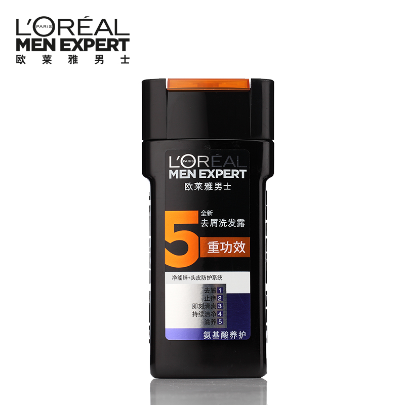 L'OREAL 欧莱雅男士去屑洗发露 氨基酸养护无硅去屑洗发水200ml