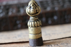 Набор для резьбы по камню 西藏八思巴文老藏印护身符黄铜包天铁材质法印藏式印章吊坠手把件