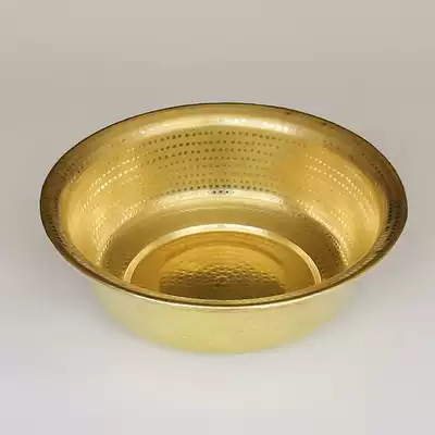 Pure copper basin Handmade pure copper basin Wedding side narrow basin Pure copper basin Foot bath Face wash foot wash basin Red brass basin