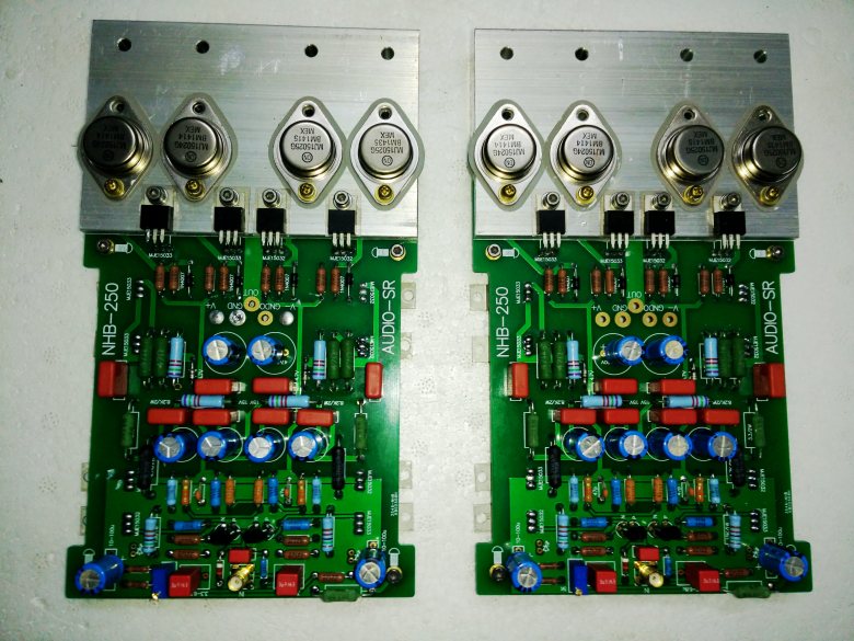 Yuanshi Audio Switzerland (darTZeel Dashao) NHB-250 gold plastic package dual parallel power amplifier board kit