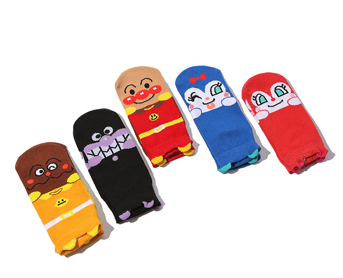 Anpanman socks children's socks bacteria boy virus sister chinchilla three-dimensional cotton straight socks big children's socks