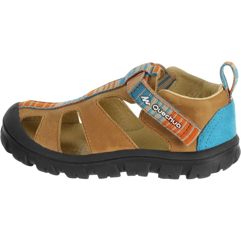 arc迪卡侬 户外凉鞋 儿童婴幼儿真皮 轻便远足凉鞋洞洞鞋 QUECHUA