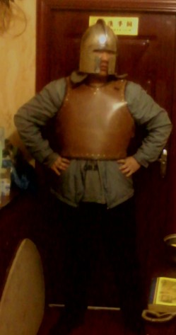 Leather breastplate medieval armor knight armor cowhide breastplate (10MM thick double version)