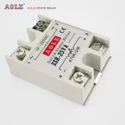 Manufacturers promote Aolo single phase 25A resistance solid state voltage regulator SSR-25VA solid state relay 220V dedicated