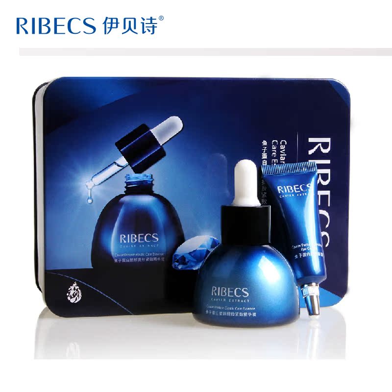 伊贝诗鱼子蛋白弹力修护2件套装提拉紧致精华液30g胶原修纹眼霜