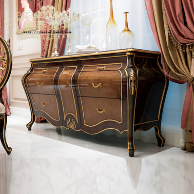 建泰欧式实木装饰柜D001