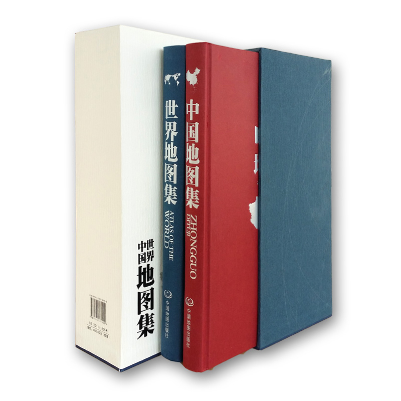China Atlas World Atlas (60th anniversary set) New version of terrain administration, transportation, tourism, etc 34 provinces and cities introduction standard place names hardcover gift collection