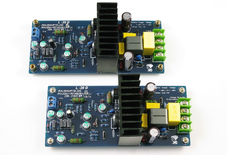 L20D digital amplifier finished board 200-250W *2 8 OHMS IRAUDAMP7 IRS2092
