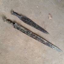 Antique bronze sword Yue Wang Goujian sword ancient weapon spear gejian home decoration town house evil evil