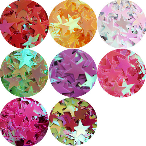 20mm pentagonal star sequel dance dress Belly Leather Dance Accessories Beads shoes Clothing Beauty Accessories 110 slices