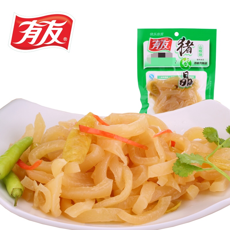 【天猫超市】有友 山椒猪皮晶90g 正宗重庆味道 特产零食小吃