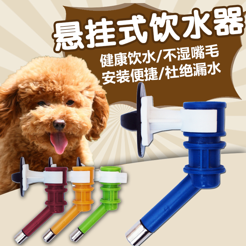 宠域宠物饮水器 狗狗饮水器狗狗水壶 不锈珠饮水器可插水瓶