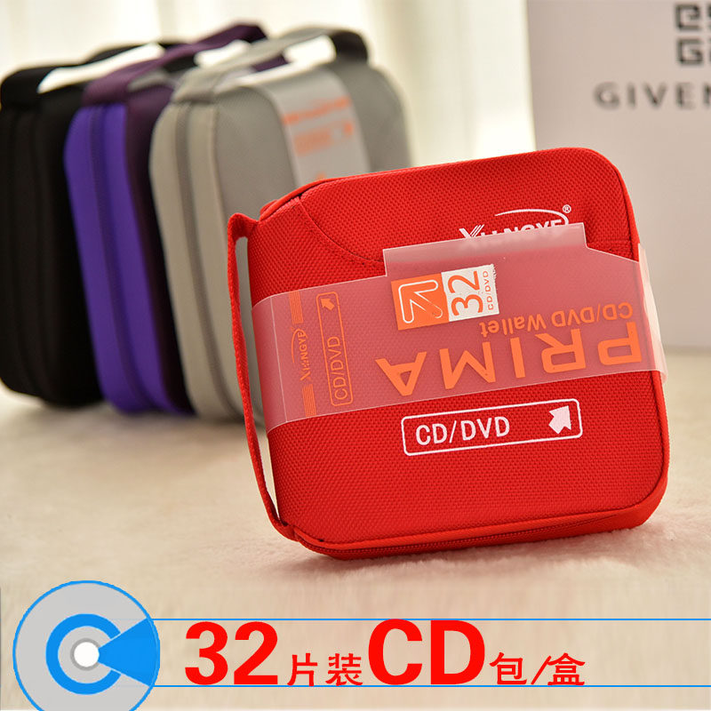 Xiongye 32-piece fabric CD bag Portable canvas disc bag Car CD bag CD bag